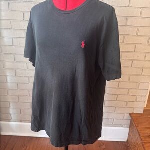 Ralph Lauren Black Cotton Polo Shirt size M good condition